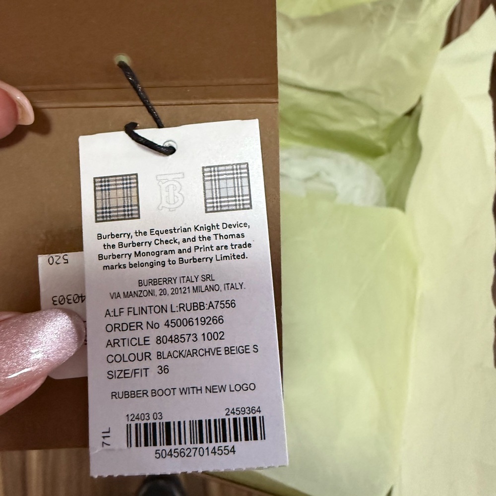 Burberry Rain Boots - Picture 9 of 10